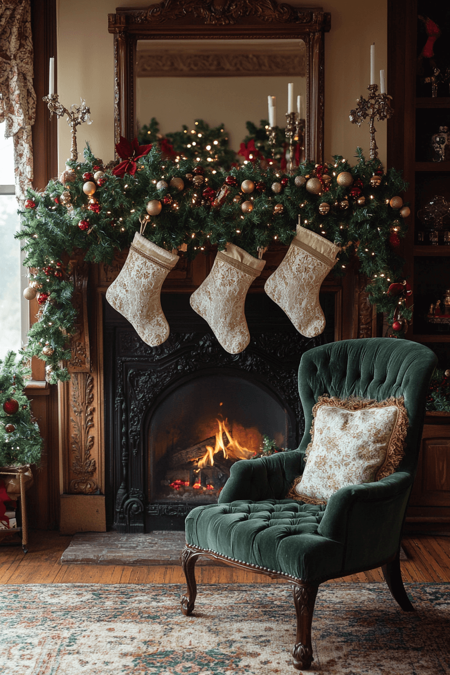 25 Christmas Mantel Decor Ideas to Inspire a Beautiful Winter Setting