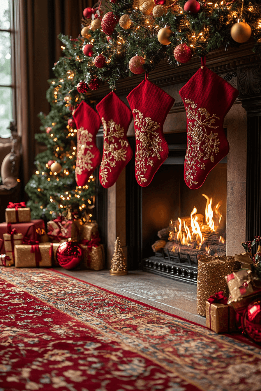 25 Fireplace Christmas Decorations to Inspire a Beautiful Holiday Home