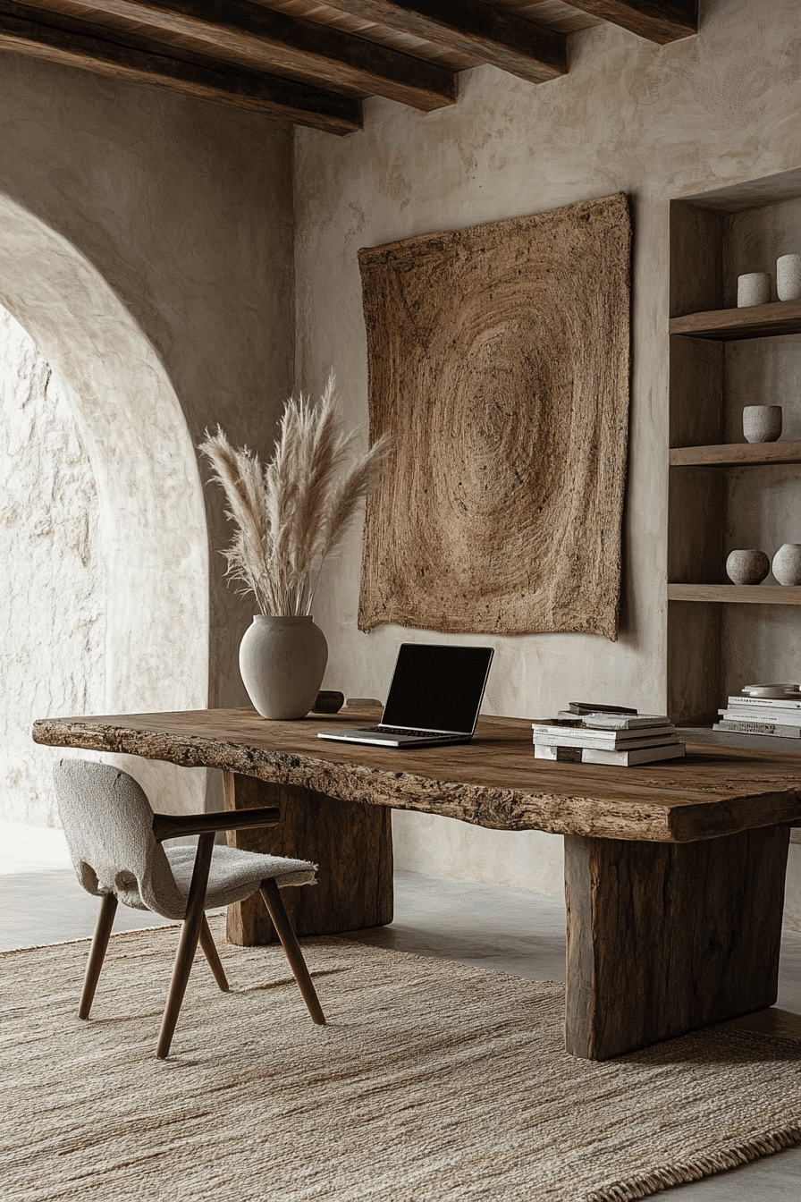 29 Wabi Sabi Office Styles For A Naturally Joyful Workspace