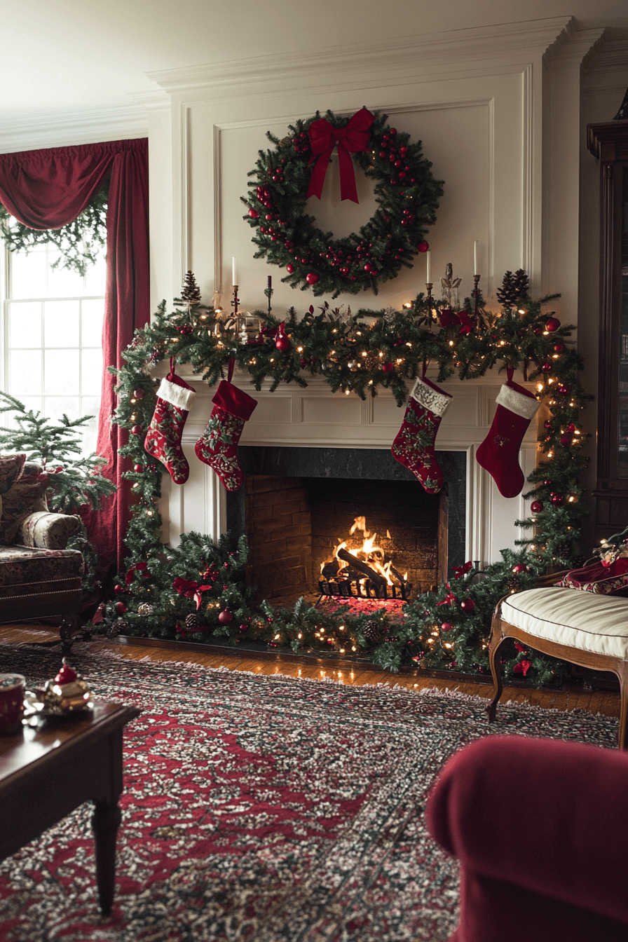 25 Christmas Mantel Decor Ideas to Inspire a Beautiful Winter Setting